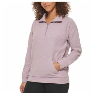 NWT Marc New York Ribbed Quarter Zip Pullover Purple